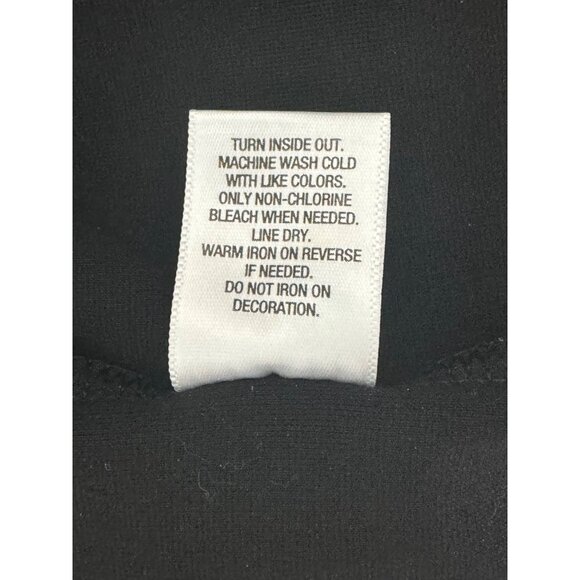 Size 16W 1X BLACK PONTE KNIT SHIFT DRESS Gold Embellished Fall Winter PLUS‎ SIZE - Picture 8 of 8